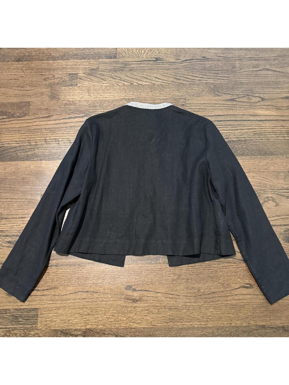 NWT Tommy Bahama Women's Lux 100% LINEN Embellished Jacket Size Small - Picture 2 of 8